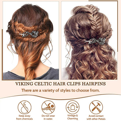 Viking & Celtic Hairpin - Crown