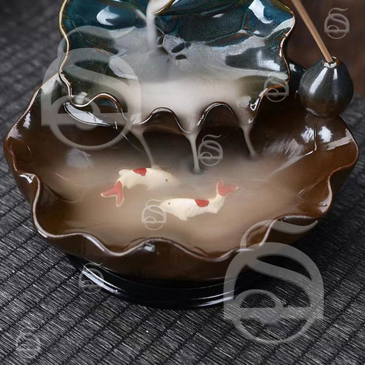 Lotus Ceramic Backflow Cone - Incense Burner