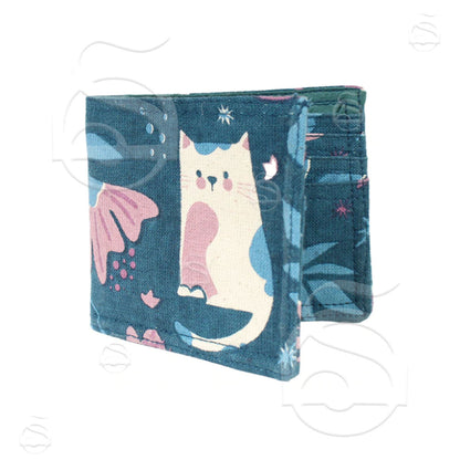 Cat and Flower Wallet