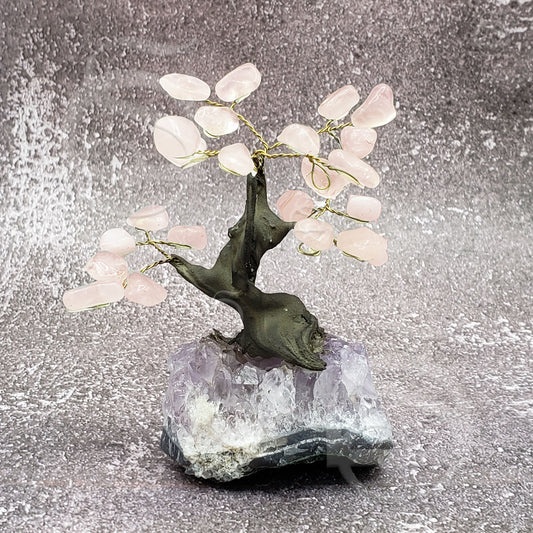 Quartz, Rose Bonsai Tree